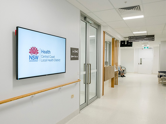 Health Beauty digital signage CTA by onQ Digital Group