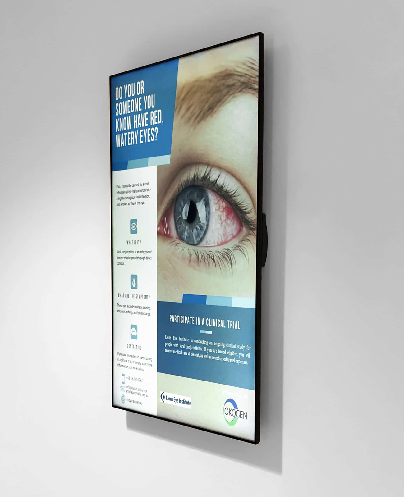 Health Beauty digital signage by onQ Digital Group