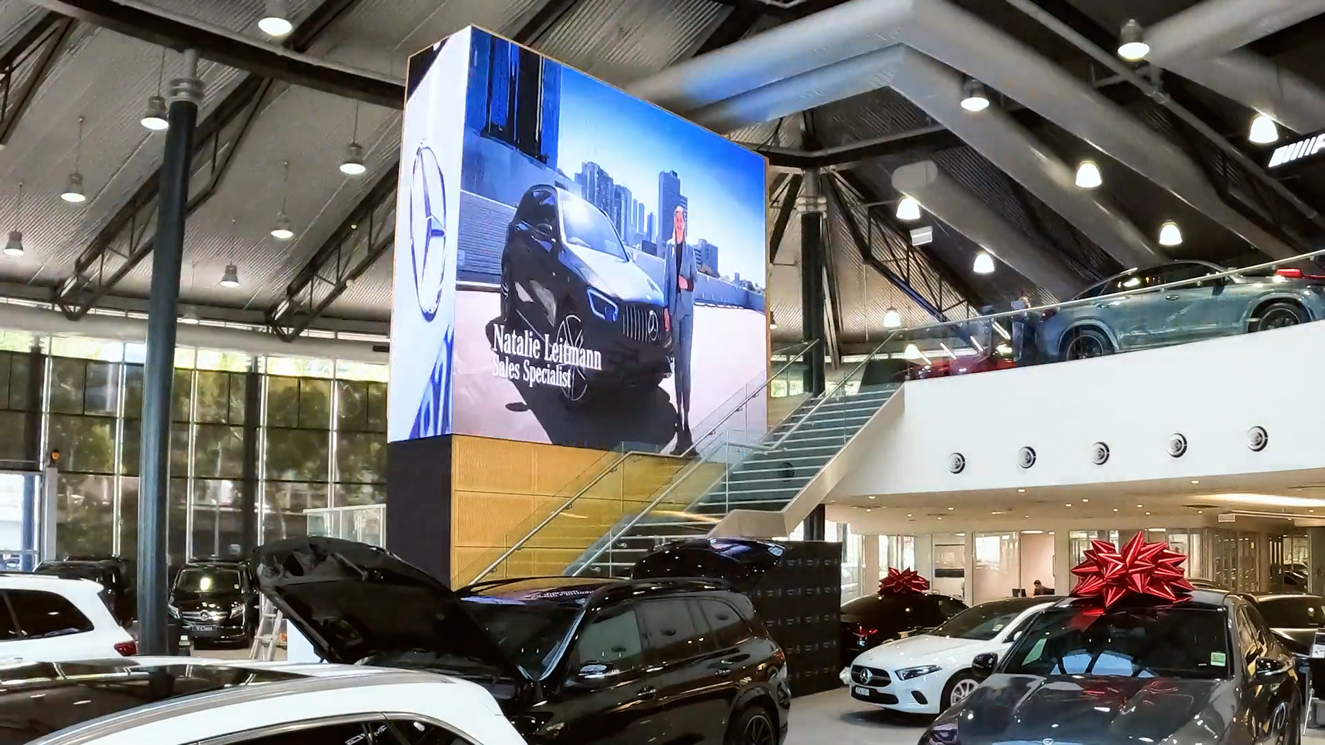 Automotive digital signage by onQ Digital Group