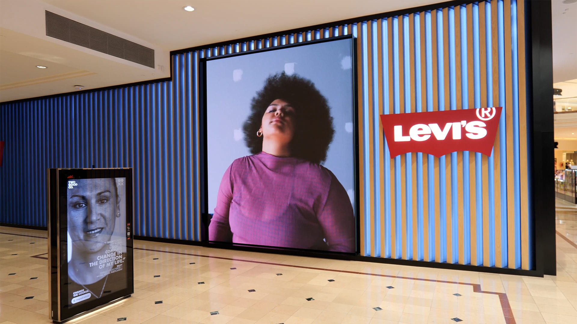 Levi’s digital signage project by onQ Digital Group