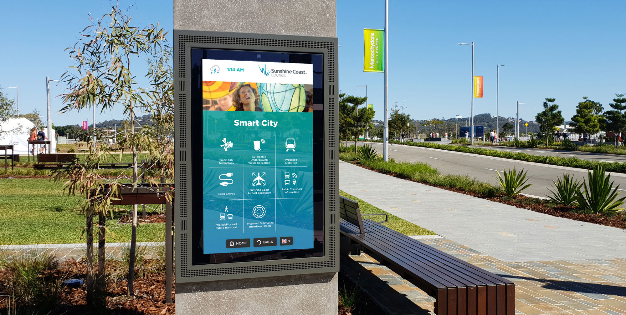 Government digital signage solution image by onQ Digital