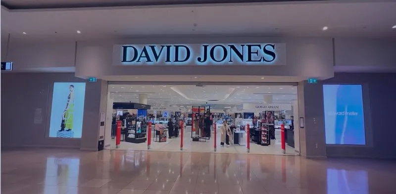 David Jones digital signage project with large format display screens