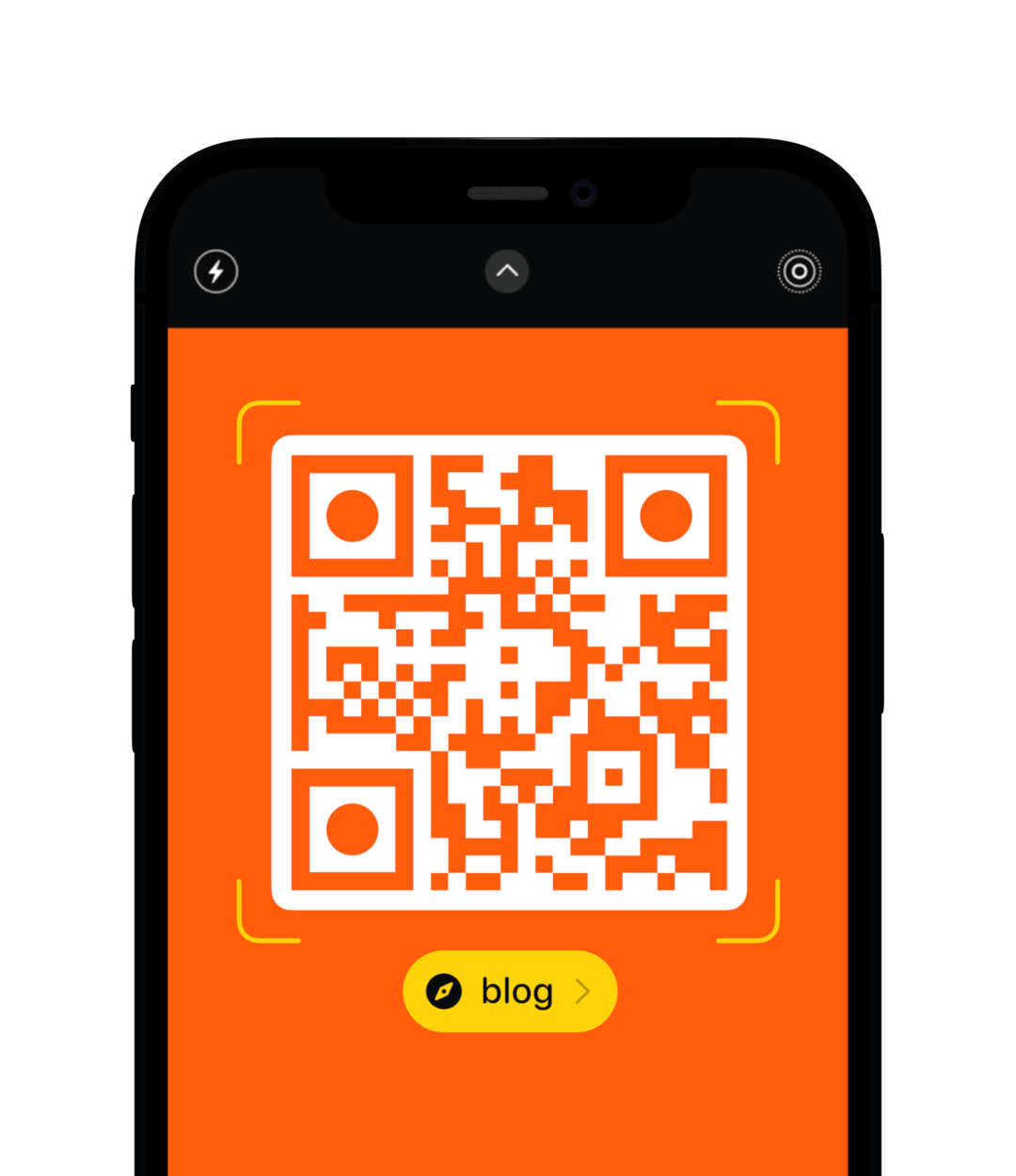 mockup with qr code