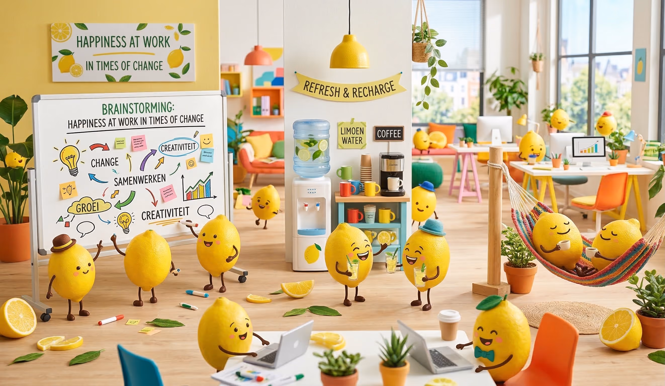 Happiness at work in times of change
