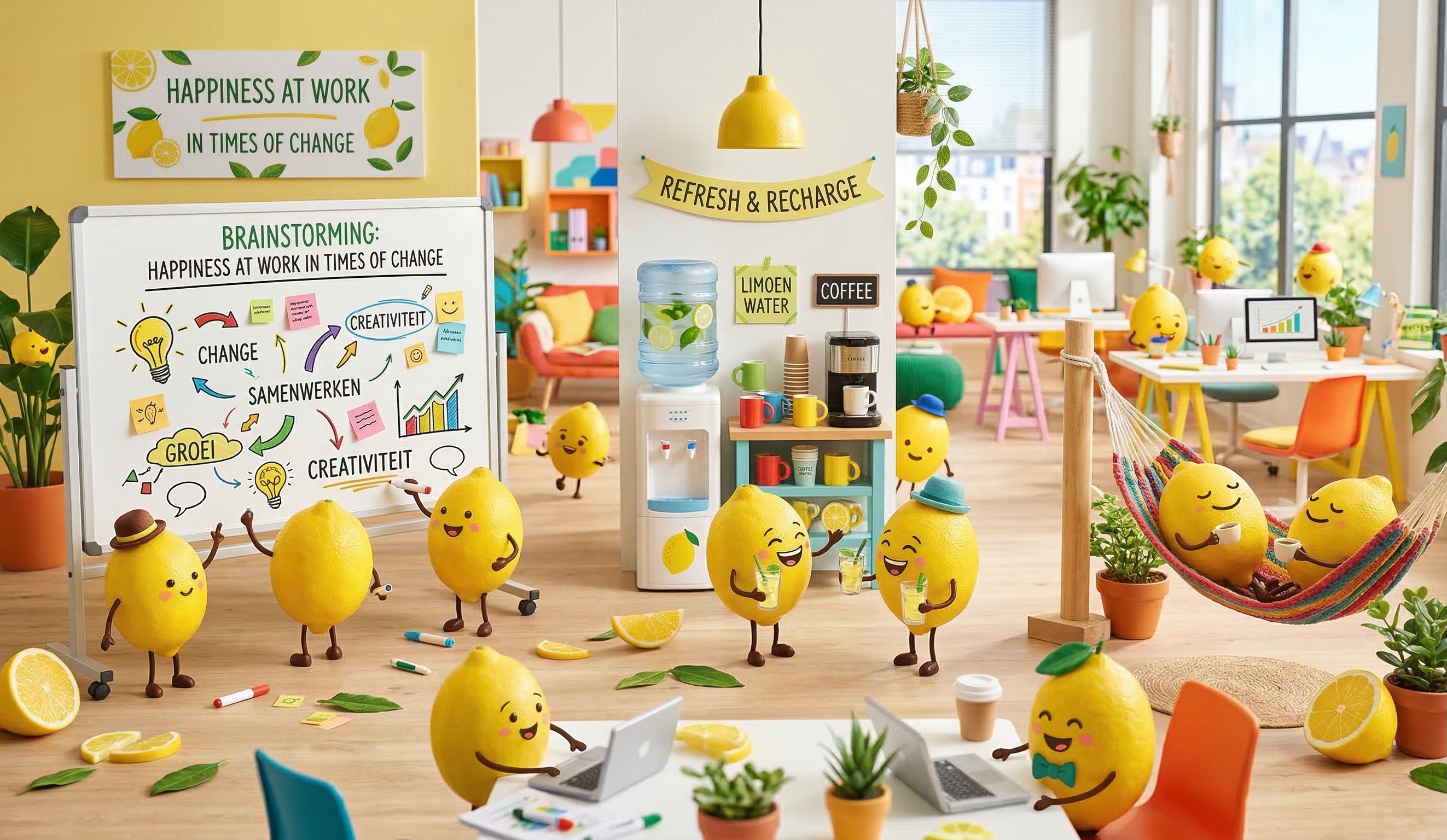 Hoofdafbeelding voor het artikel Happiness at work …in times of change