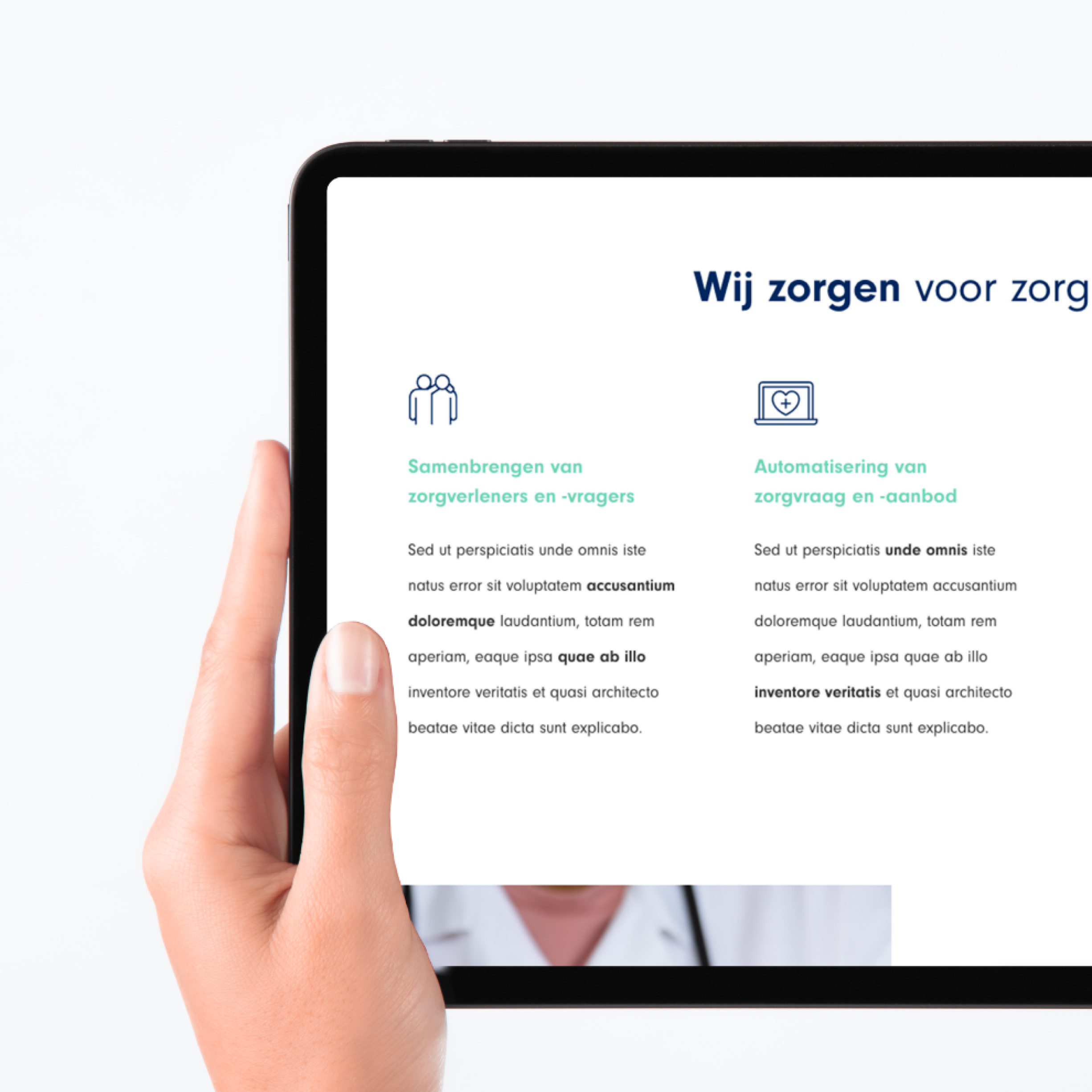Resultaat afbeelding rechts van de ClickCare case