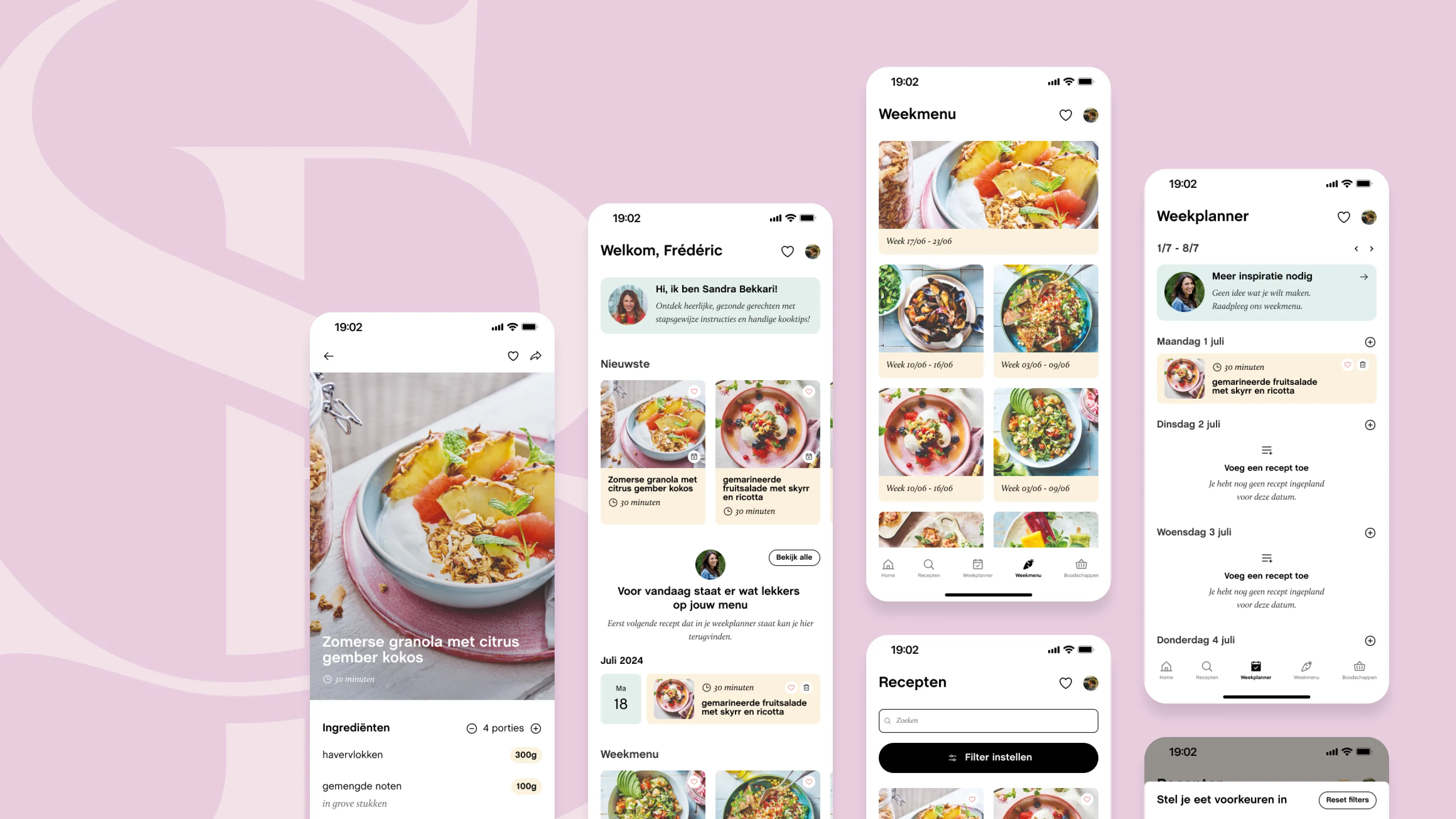 Introductie afbeelding van de Recepten van Sandra case