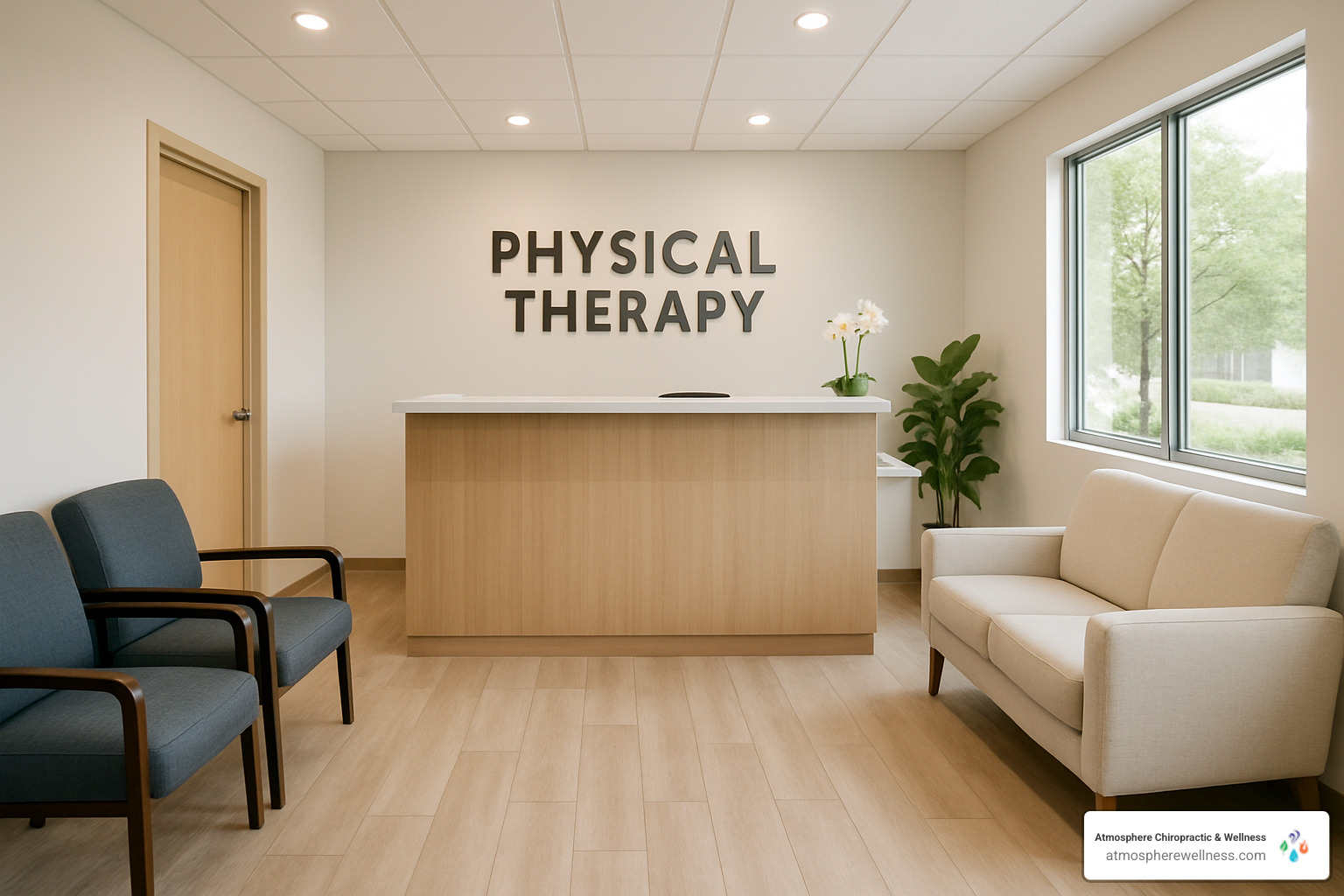 Welcoming physical therapy clinic reception area - physical therapy salt lake city