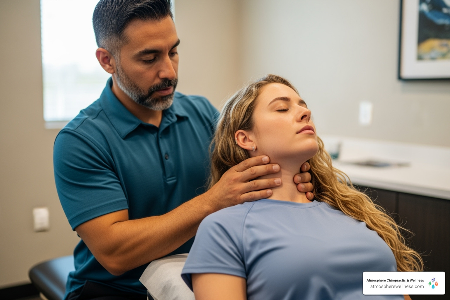 chiropractor gentle neck adjustment - auto accident chiropractor lehi