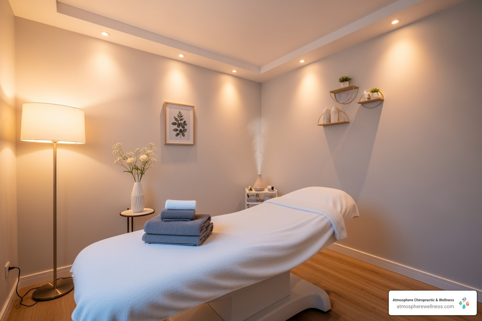 calm and professional treatment room - back pain relief lehi