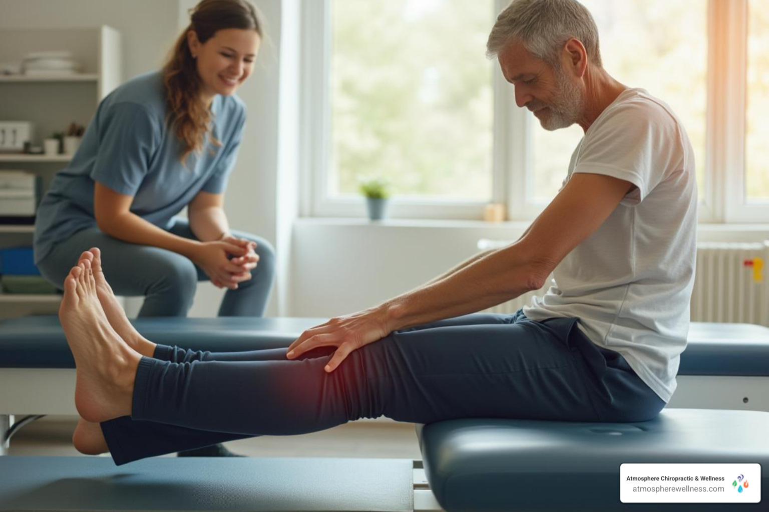 patient performing therapeutic exercise - hip pain physical therapy services lehi ut