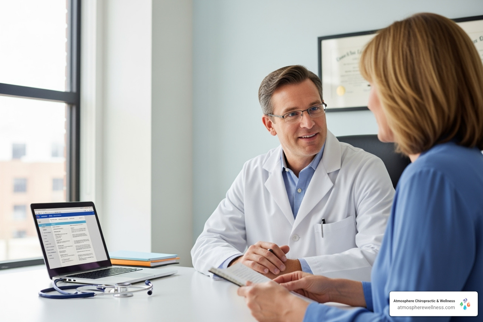 doctor consulting with patient - bioidentical hormone replacement therapy near me