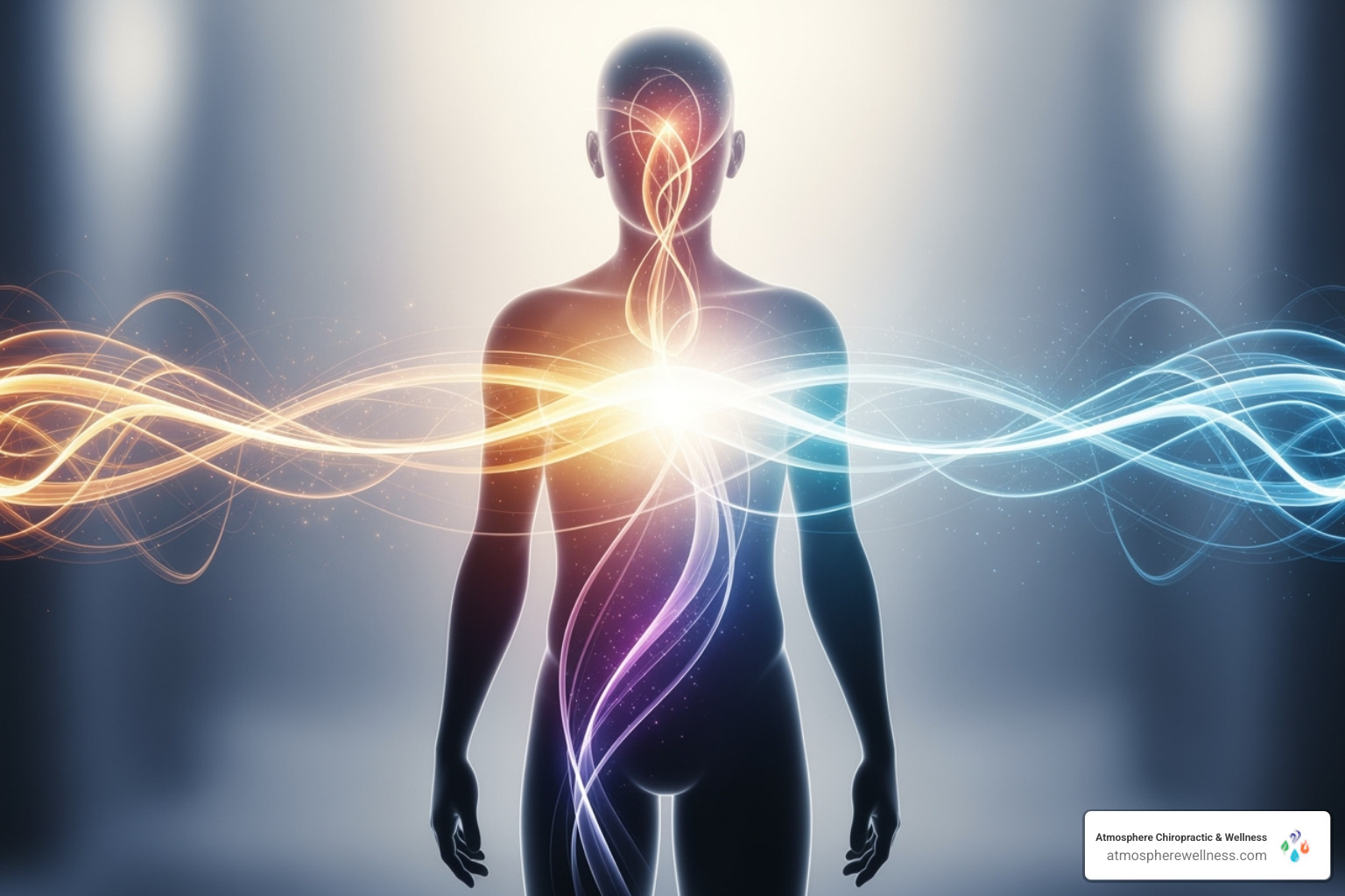 Image illustrating the connection between hormones and overall wellness, showing intertwined pathways leading to improved energy, mood, sleep, and physical health - hormone replacement therapy near me