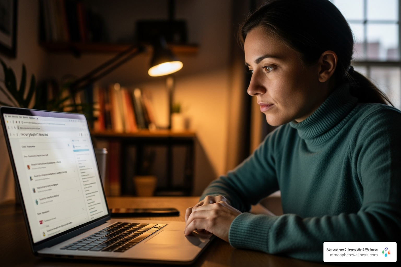 person using laptop to search for recovery support options - how medication-assisted treatment supports recovery