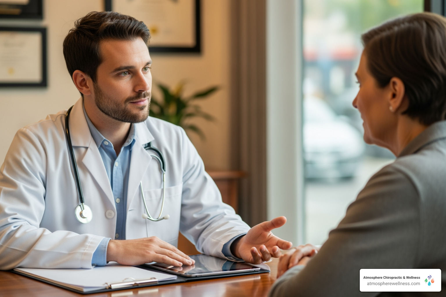 practitioner consulting with patient - wellness center utah practitioner consulting with patient - wellness center utah