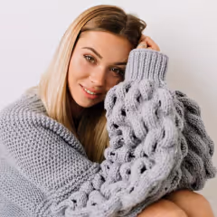 Grey-pink cardigan