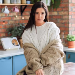 Grey-pink cardigan