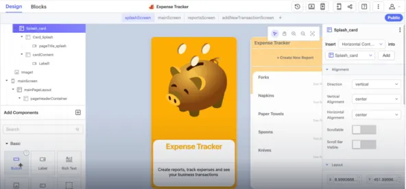 Демо создания простого приложения на Thunkable 