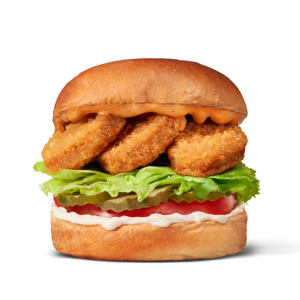 Face Plant Nuggie plant-based nugget sandwich