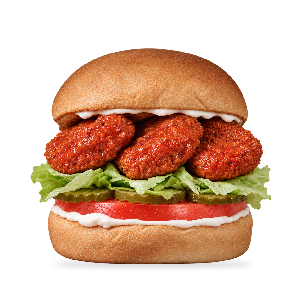 Hot nuggie burger