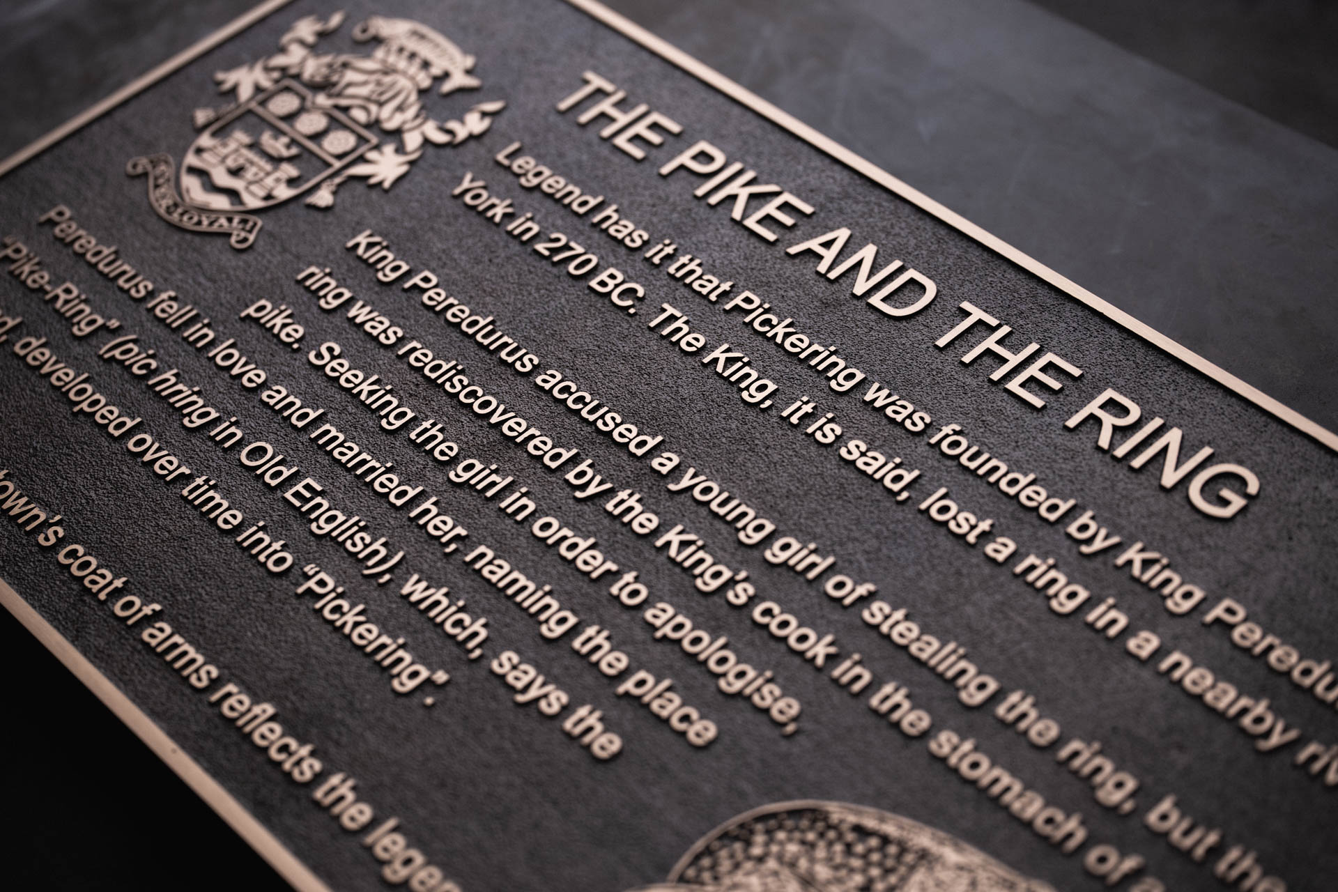 Handmade cast bronze and aluminum commemorative plaques by Anglia Sign Casting, ideal for memorials, historical events, and dedications.