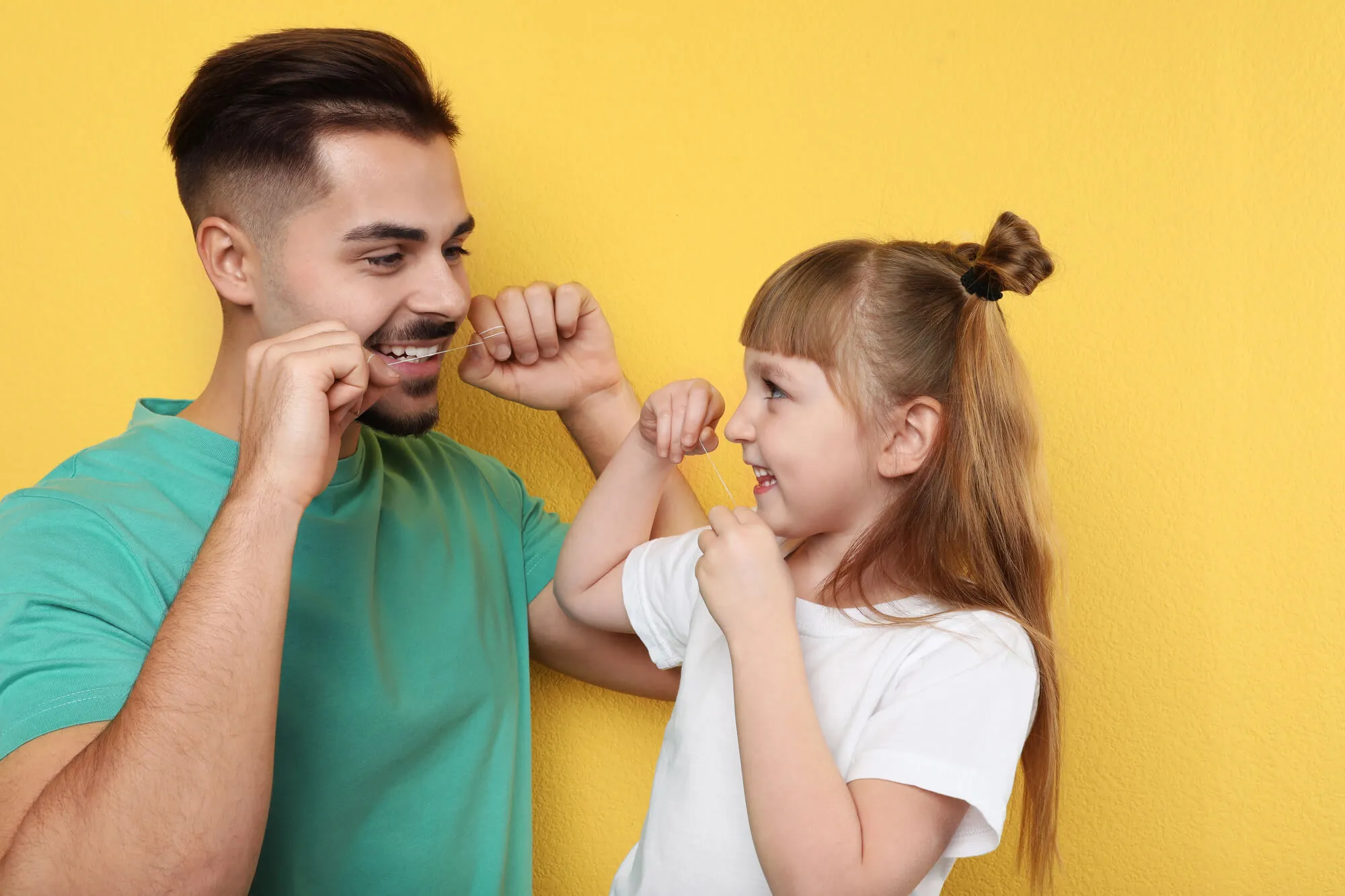flossing after visiting pediatric dental clinic near me