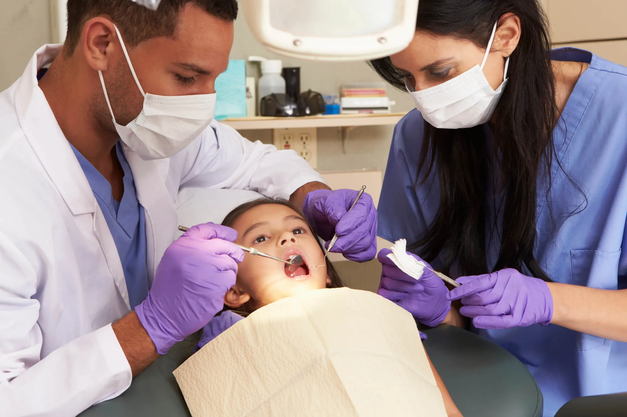 black pediatric dentist in sarasota and patient