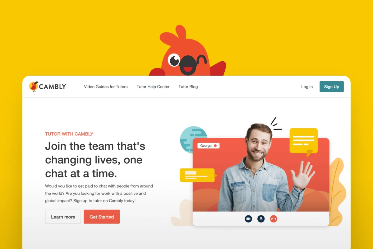 A Series B EdTech startup sought to improve their tutor landing page. The company needed a complete redesign to more effectively convey the benefits of tutoring through their platform.