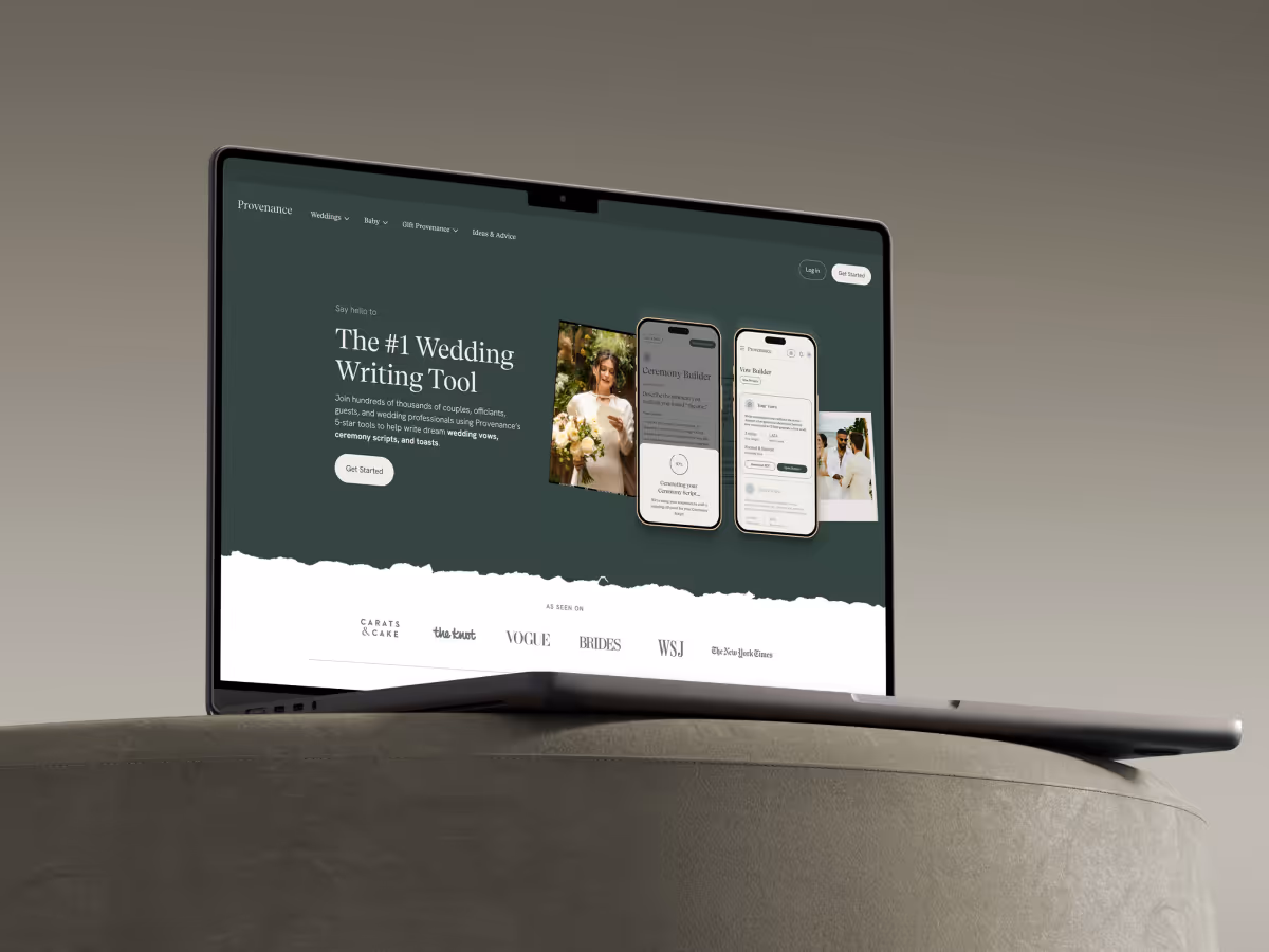 Built and optimized Provenance's Webflow website, achieving 15x traffic growth and 60%+ conversion rate increase, contributing to the company reaching profitability.
