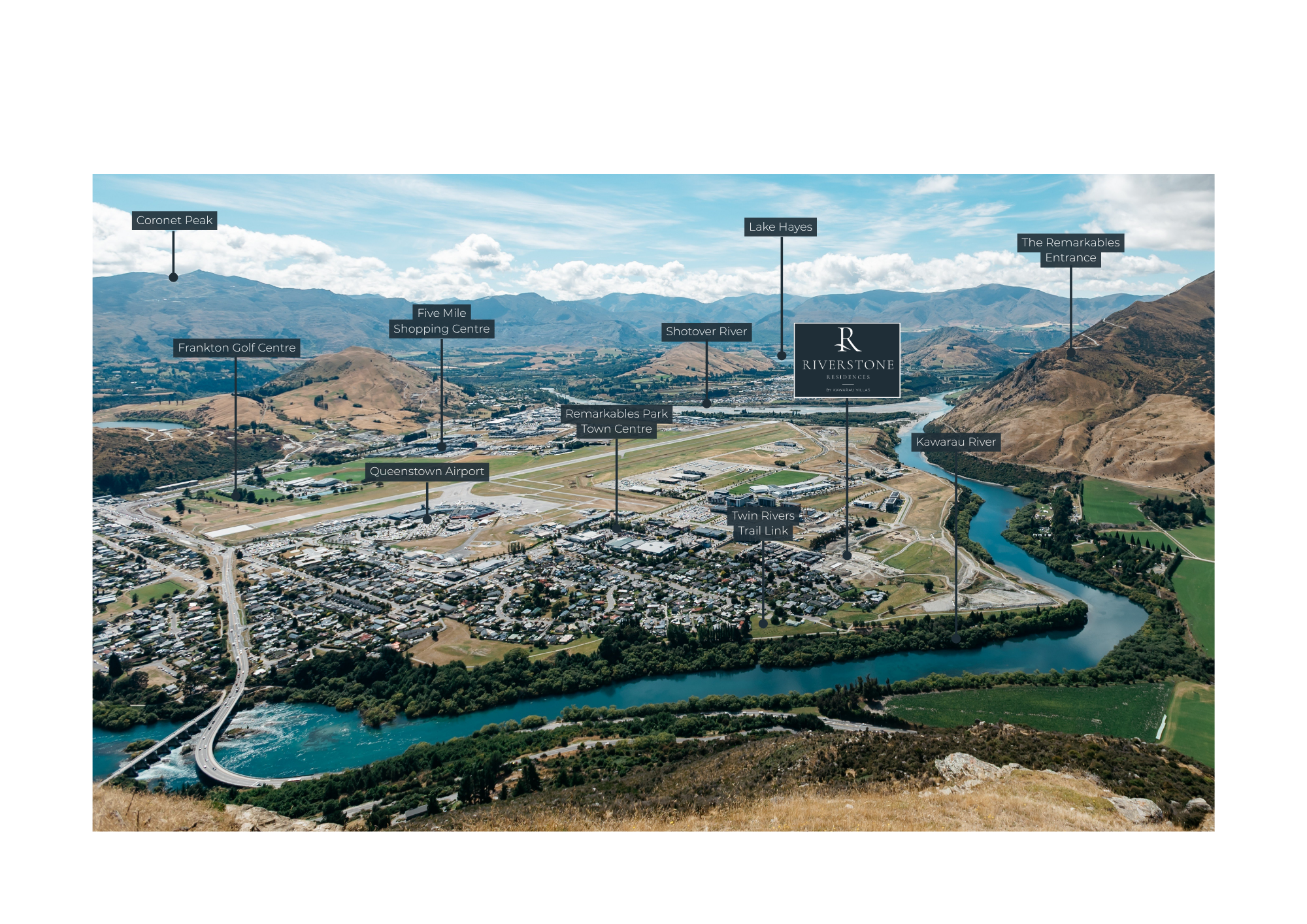 map of Frankton, Queenstown