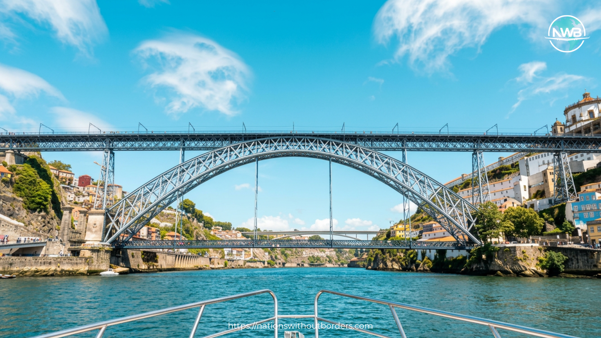 the ponte luiz 1 brigde in Porto, Portugal