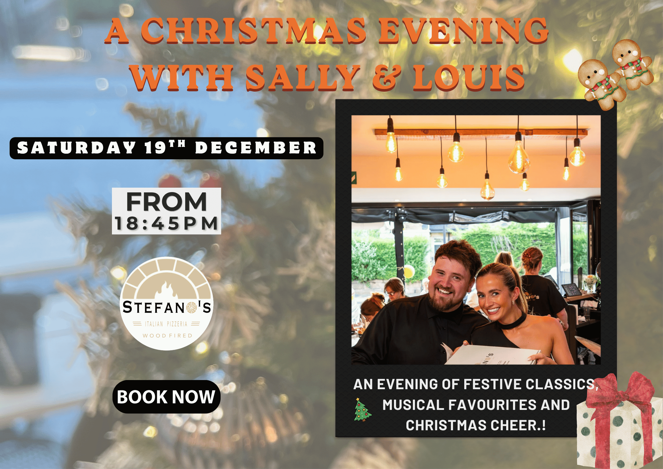 LIVE MUSIC - Singalong festive favourites with Sally & Louis
