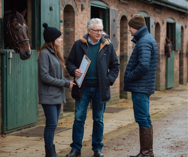 Newmarket racing yard owner and two staff
