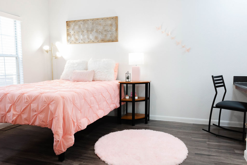 Bedroom with bed and furniture