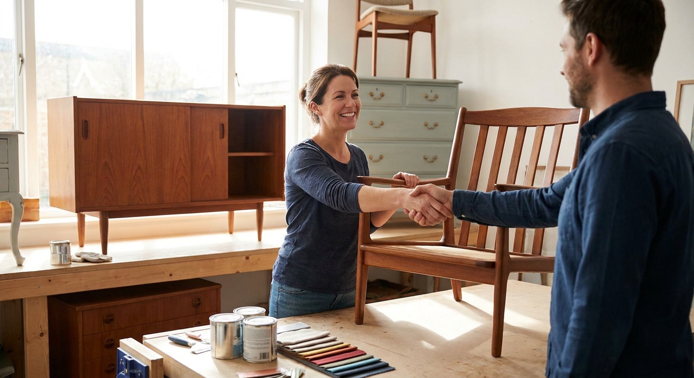 How to build repeat customers for a furniture resale side hustle