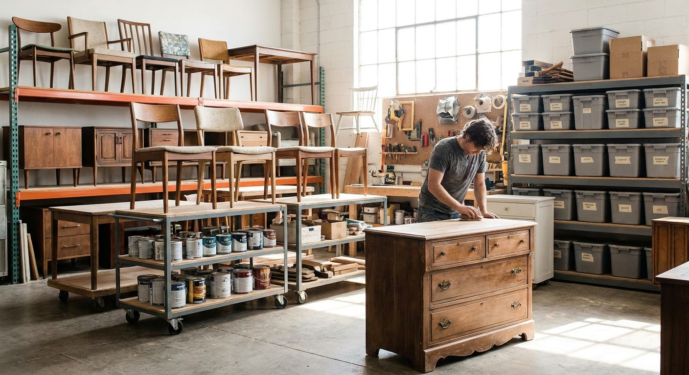 How to scale a furniture flipping side hustle into full-time income