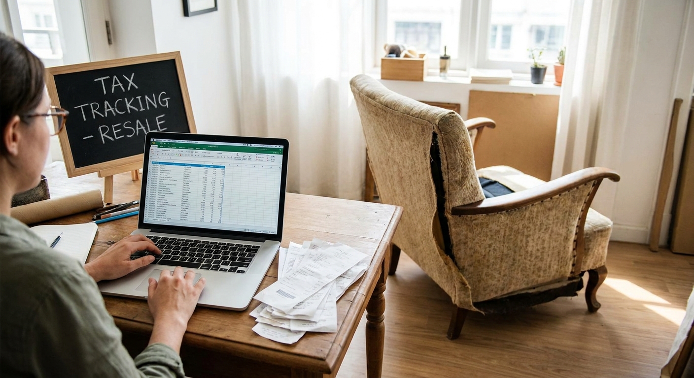 How to track taxes for a furniture resale side hustle