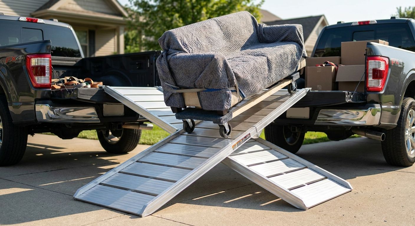 Best loading ramps for pickup trucks hauling furniture