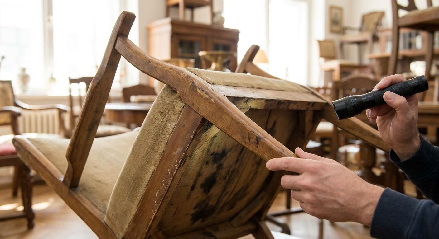How to spot water damage in used furniture before reselling