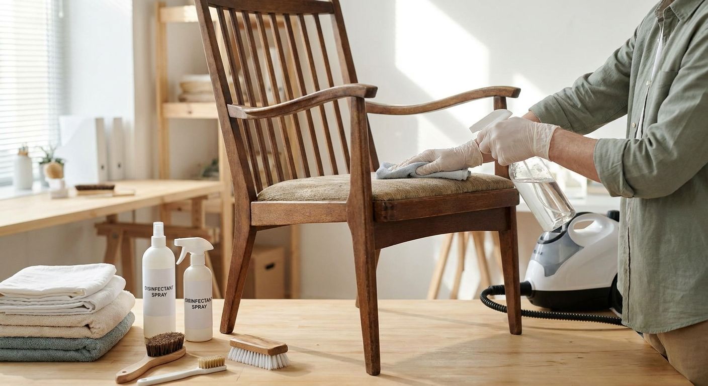How to disinfect used furniture before reselling