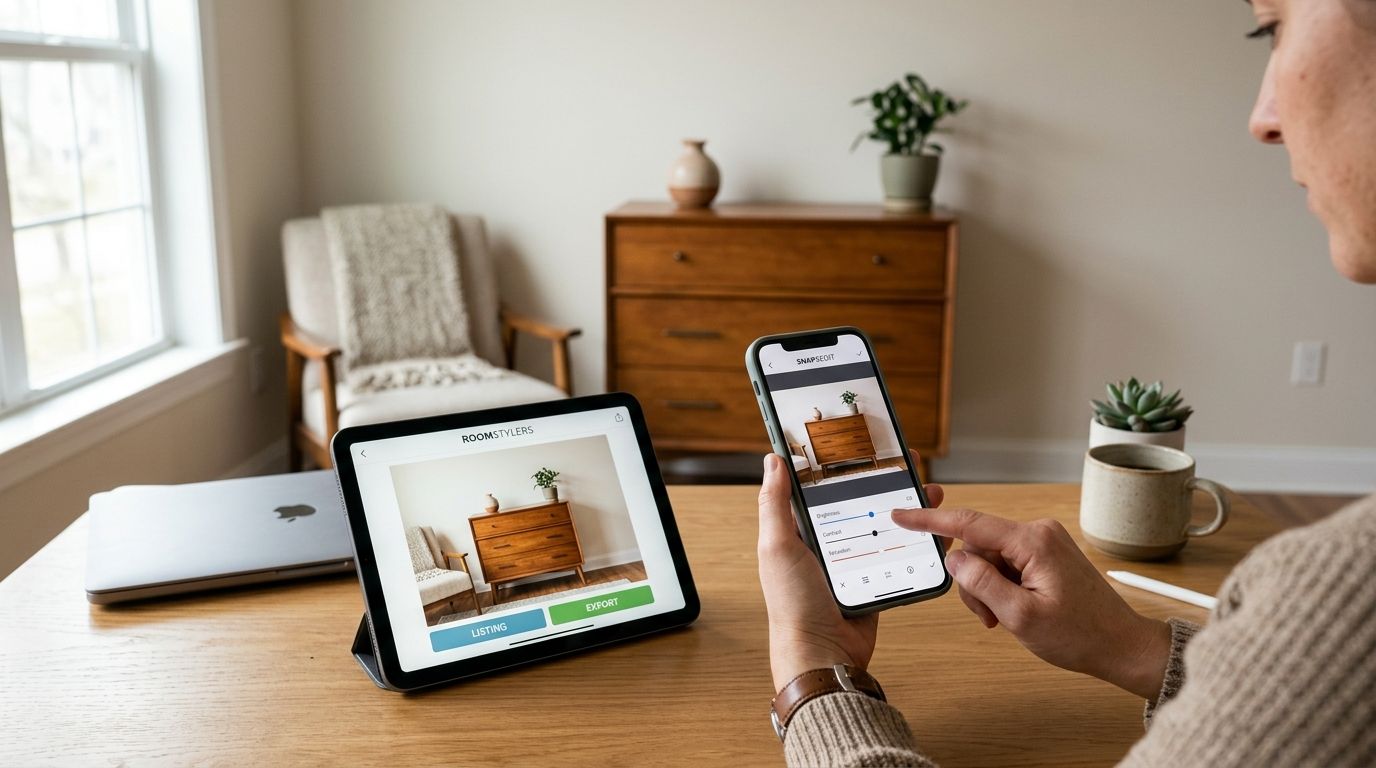 Best photo editing apps for furniture resale listings
