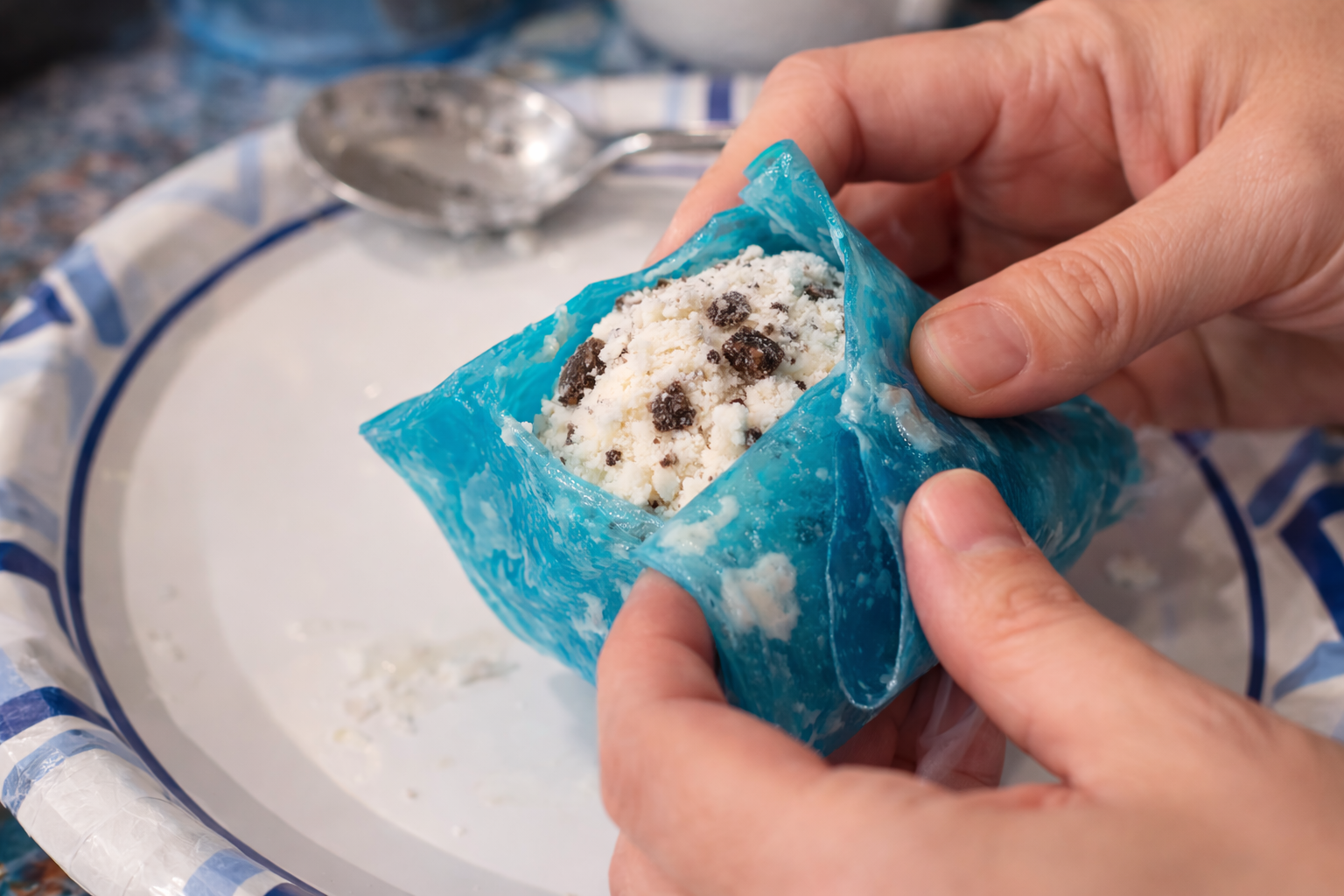 fruit roll up wrap around orea ice cream