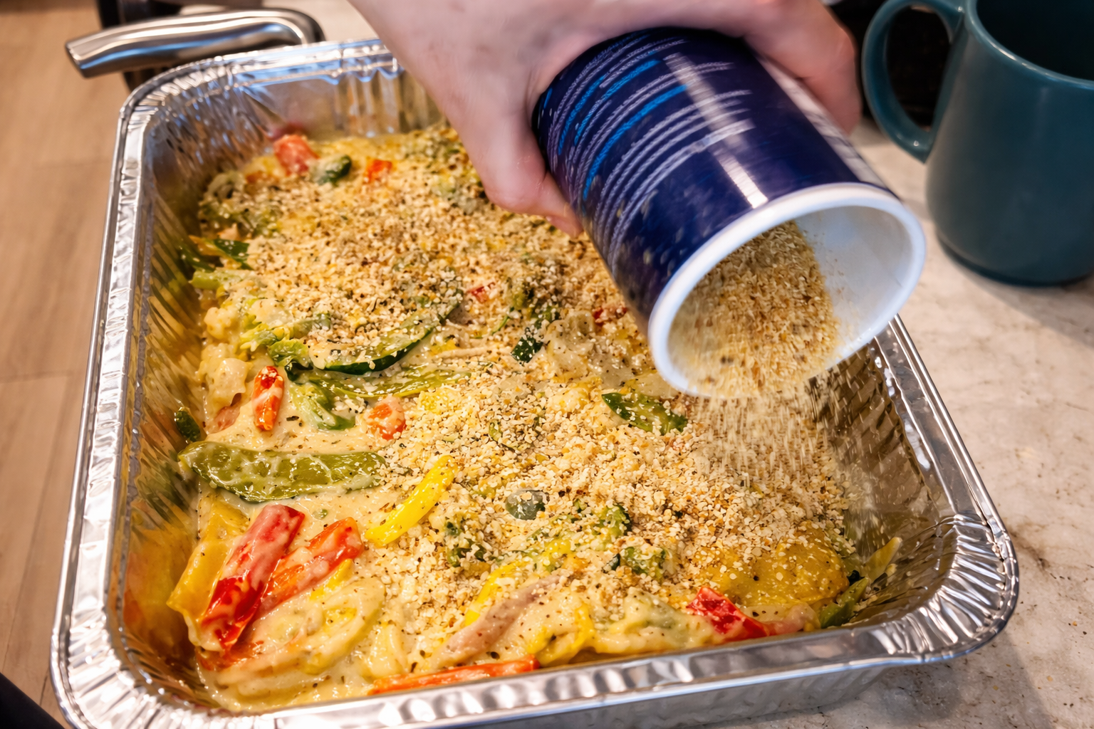  Avoid "dear Diary" avoid dashes. please write like an entertaining food blogger. Be personable and conversational, so people can relate to you. Make sure to connect with the readers and hook them in to read more. I need you to write an seo friendly 1000 word blog with headings. Please write in first person.  Please write about "My Quick and Easy Vegetable Casserole Dish" Be very thorough and write as much as you can. Here's the outline: 1) intro 2) What is a Vegetable Casserole 3) List of ingredients 4) step by step thorough instructions on how to make it 5) Recommendations on making the recipe and ingredients better 6) Health Benefits of My Vegetable Casserole 7) My thoughts about it. 8) 10 faq. only have what's in the transcript: 0:00 You hear that? 0:02 That's the sound of your vegetable being 0:04 made correctly. It's amazing. I know a 0:07 lot of people hate eating their veggies, 0:09 but if cooked correctly, you'll love it. 0:11 So, let me show you how to make my 0:13 vegetable casserole. The first thing is 0:16 boiling the vegetables of your choice. 0:19 Um, you can use any vegetables. right 0:21 here. I'm using snow peas, zucchini, 0:24 broccoli, 0:26 uh bell peppers, all the good stuff 0:29 here. Um once you're done, you can check 0:32 your carrots and like the hard 0:34 vegetables. If it's soft and mushy, then 0:36 it's ready. Then get the chowder of your 0:39 choice. Right here, I have the broccoli 0:41 chowder. You could do clam chowder or 0:43 corn chowder, just anything. Turn the 0:45 heat up. So, you also heat the chowder. 0:48 And don't forget to mix the chowder 0:50 thoroughly. You want to make sure that 0:52 it's all coated around your vegetables 0:55 so it absorbs the flavors. And once you 0:59 are done, you definitely want to check 1:02 to make sure there's a boil so you know 1:05 your chowder is hot. Then grab a oven 1:08 baked pan, place the chowder in there, 1:12 spread them around, and then add Italian 1:15 bread crumbs. So after it's broiled, the 1:18 bread will um be very crunchy and 1:22 delicious. Then you add your cheese of 1:24 choice. I love mozzarella shredded 1:27 cheese. You can use parmesan or cheddar 1:31 or anything. Then put it in the oven and 1:34 broil for about 4 minutes or until it's 1:37 golden brown and crispy. After that, cut 1:41 a piece. Put it in any um proteins you 1:47 want. I have stuffed mushrooms with me. 1:50 So, um it actually tastes really good 1:53 with the protein of choice. Then enjoy.   My Quick and Easy Vegetable Casserole Dish  https://images.openai.com/static-rsc-4/h6BqQaL3SnHc3tU_lWCLwP3z98RJQZGtTKgGMaJIrU3fY-b581YrHTj9xm-_SijH3Yg1_Hqqn7CSdIo8DNd3INq8nwcEmmC7OPfuV0Be9w6G54NEGiUWFftVyUIK4Sr7bEvwFPsyiuyQtEt9bSqxlWIsBKmPfRj8sncqOSSvGtA_vwG6oiatXSUDihsdFjDv?purpose=fullsize  https://images.openai.com/static-rsc-4/6tOIFATx8x4tozcojHlfmtBalpmiGuPWhDDHxEf8Rs9ZndIivojMt-tocddd_HsZY0bwFYrHaPm_oaNdk9Liz2HaFeymMSD3ksa3GcVvUyBYJ0Ww6pW9Nq6KeNrzFPJtzzn40zRrkv3Nq1qAULnCShEOawCBK5XlxusyntP_1ukQB62SoJgoN-jqPcW3ibf1?purpose=fullsize  https://images.openai.com/static-rsc-4/EcGhgIc1o6gcgMhyv3sASLuxwyBIvCEI9XLUnJNPLupfvfU1JZgxGv3l_gbCBUBsd_OLYzxWR8F3lmRm9Wua7SRLqm8PcI3gpGEdZN39qfEn36ba6HDuEYxJaxsmtINU7KL16Ts0TVTpFq3ITAOjYTwniPC2GHyhYlK_tm5XQxfj_zJ1sDvMEhXt39GVj6mG?purpose=fullsize 6 Intro You hear that?  That little crackly, golden, irresistible sound coming from the oven? That’s the moment everything changes. That’s the moment vegetables stop being something you should eat and start becoming something you actually want to eat.  I used to be the person pushing veggies around my plate, pretending I was full. But one day, I realized it wasn’t the vegetables that were the problem. It was how they were being made.  This recipe changed everything for me. It’s warm, creamy, a little crunchy on top, and honestly comforting in a way that feels like a cozy night in. If you’ve ever struggled to love your vegetables, this is the dish that might just convert you.  Let me show you exactly how I make my quick and easy vegetable casserole.  What is a Vegetable Casserole A vegetable casserole is exactly what it sounds like, but also so much more.  At its core, it’s a mix of vegetables baked together in a dish, usually with something creamy or flavorful to bring it all together. But the magic is in how everything melts into each other. The vegetables soak up flavor, the top gets golden and crispy, and every bite feels balanced and satisfying.  What I love about this version is how flexible it is. You’re not locked into specific ingredients. It’s more of a method than a strict recipe. You take what you have, cook it right, and turn it into something comforting and delicious.  List of Ingredients Here’s everything I use for my version. The best part is you can easily swap things based on what you have in your kitchen.  Snow peas  Zucchini  Broccoli  Bell peppers  Carrots or any harder vegetables  Chowder of your choice such as broccoli chowder, clam chowder, or corn chowder  Italian bread crumbs  Shredded cheese such as mozzarella, parmesan, or cheddar  That’s it. Simple, approachable, and no stress.  Step by Step Instructions Let’s walk through this together like we’re in the kitchen side by side.  Step 1: Boil your vegetables  Start by boiling your vegetables of choice. I usually go for snow peas, zucchini, broccoli, bell peppers, and carrots. You can mix and match depending on what you’re craving or what’s sitting in your fridge.  The key here is to cook them until they’re soft. Especially check your harder vegetables like carrots. If they’re soft and slightly mushy when you poke them, you’re good to go.  This step is important because it ensures everything cooks evenly later and gives that soft, comforting texture.  Step 2: Add your chowder  Once your vegetables are ready, it’s time to bring in the flavor.  Add your chowder of choice. I love using broccoli chowder, but clam or corn chowder works just as well. There’s something about chowder that makes everything feel rich and cozy.  Turn up the heat and let it warm through.  Step 3: Mix everything thoroughly  This part matters more than you think.  Mix the vegetables and chowder thoroughly so every piece is coated. You want the vegetables to absorb all that flavor. No dry bites here.  Keep stirring and let it heat until you see a gentle boil. That’s how you know everything is hot and ready for the next step.  Step 4: Transfer to a baking dish  Grab an oven-safe baking pan and pour everything in.  Spread it out evenly so every bite will have that perfect balance of vegetables and creamy goodness.  Step 5: Add breadcrumbs  Sprinkle Italian bread crumbs over the top.  This is what gives that amazing crunch after baking. It’s that contrast between creamy and crispy that makes this dish so satisfying.  Step 6: Add cheese  Now for my favorite part.  Add your shredded cheese. I usually go for mozzarella because it melts beautifully, but parmesan or cheddar work great too.  Don’t be shy here. The cheese is what creates that golden, bubbly top.  Step 7: Broil until golden  Place the dish in the oven and broil for about 4 minutes.  Keep an eye on it. This happens quickly. You’re looking for that golden brown, slightly crispy top that makes you want to grab a fork immediately.  Step 8: Serve and enjoy  Once it’s done, cut yourself a piece.  You can pair it with any protein you like. I personally love having it with stuffed mushrooms. It just works.  And then… enjoy every bite.  Recommendations to Make It Even Better Over time, I’ve picked up a few little tricks that take this dish from good to unforgettable.  Mix your chowder really well so every vegetable is coated evenly  Make sure your vegetables are fully softened before moving on  Don’t rush the broiling step because that golden top is everything  Try different chowders to change up the flavor profile  Experiment with different cheeses depending on your mood  This dish is forgiving, so feel free to play around and make it your own.  Health Benefits of My Vegetable Casserole One of the things I love about this dish is that it feels indulgent but still packs in a lot of goodness.  You’re getting a variety of vegetables, which means a mix of nutrients and fiber. Vegetables like broccoli and bell peppers are known for supporting overall health and adding important vitamins to your meals.  Because you’re choosing the vegetables yourself, you have control over what goes into your body. It’s a simple way to make something comforting while still being mindful.  My Thoughts About It I’ll be honest. This dish surprised me.  I didn’t expect something so simple to be this satisfying. But that first bite, creamy and warm with that crispy topping, completely changed how I see vegetables.  Now it’s one of those recipes I go back to when I want something easy, comforting, and just a little bit indulgent. It’s the kind of dish that makes you feel like you’ve got your life together, even on a busy day.  And if you’re someone who struggles with eating vegetables, this might be your turning point too.  Frequently Asked Questions 1. Can I use any vegetables I want Yes, you can use any vegetables you like. Just make sure to cook them until soft.  2. How do I know when the vegetables are ready Check the harder vegetables like carrots. If they are soft and slightly mushy, they are ready.  3. What type of chowder works best You can use broccoli, clam, or corn chowder. It depends on your preference.  4. Do I need to heat the chowder first Yes, you should heat the chowder and mix it well with the vegetables.  5. Why is mixing important Mixing helps coat the vegetables so they absorb the flavor.  6. What kind of cheese should I use Mozzarella, parmesan, or cheddar all work well.  7. How long should I broil it About 4 minutes or until the top is golden brown and crispy.  8. Can I skip the breadcrumbs You can, but the breadcrumbs add a nice crunchy texture.  9. What can I serve this with You can serve it with any protein. Stuffed mushrooms pair really well.  10. How do I know when it’s done Look for a golden brown top with a slightly crispy texture.  If you hear that crispy sound coming from your oven, you already know. You did it right.   please create seo title and meta description  SEO Title (under 58 characters): Quick & Easy Vegetable Casserole Recipe  Meta Description (under 150 characters): Make this quick and easy vegetable casserole with chowder, cheese, and a crispy topping. A simple, comforting way to enjoy your veggies.   Uploaded image Use the image i uploaded. Improve the quality of the image. Make it look classy. Make it look hyper-realistic. Make it look very delicious and appetizing. Make sure to have professional lighting. can you put this in on an elegant modernize plate  Generated image: Golden vegetable casserole with crispy cheese   Edit   alt text  Close-up of a cheesy vegetable casserole on an elegant white plate, featuring broccoli, zucchini, and peppers coated in creamy sauce with a golden, crispy breadcrumb topping and melted cheese under soft, professional lighting.   can you create another version of the picture. different plate and different angel.   Generated image: Cheesy vegetable casserole delight   Edit   please show one piece of the casserole lifted by a fork. Make the plate black color and modernized  Generated image: Cheesy vegetable casserole close-up   Edit   alt text  Close-up of a fork lifting a cheesy vegetable casserole from a modern black plate, with melted cheese stretching over broccoli, zucchini, and bell peppers under soft, elegant lighting.   please create an image of these ingredients on a modernize kitchen table: Snow peasZucchiniBroccoliBell peppersCarrots or any harder vegetablesChowder of your choice such as broccoli chowder, clam chowder, or corn chowderItalian bread crumbsShredded cheese such as mozzarella, parmesan, or cheddar  Generated image: Fresh ingredients for a vegetable casserole   Edit   alt text  Fresh casserole ingredients arranged on a modern kitchen table, including chopped zucchini, broccoli, bell peppers, and snow peas, alongside bowls of chowder, shredded cheese, and breadcrumbs under bright, clean lighting.   Uploaded image Use the image i uploaded. Improve the quality of the image. Make it look classy. Make it look hyper-realistic. Make it look very delicious and appetizing. Make sure to have professional lighting.   Generated image: Boiling vegetables in a stainless pot   Edit   alt text  Close-up of a stainless steel pot filled with boiling vegetables like zucchini, broccoli, snow peas, and bell peppers, steaming on a stovetop under bright, professional lighting.   Uploaded image Use the image i uploaded. Improve the quality of the image. Make it look classy. Make it look hyper-realistic. Make it look very delicious and appetizing. Make sure to have professional lighting.  Generated image: Lifting a creamy vegetable casserole   Edit   alt text  Close-up of a hand lifting a spoonful of creamy vegetable casserole from a stainless steel pot, with melted cheese stretching over broccoli, zucchini, and peppers under warm, professional lighting.   Uploaded image Use the image i uploaded. Improve the quality of the image. Make it look classy. Make it look hyper-realistic. Make it look very delicious and appetizing. Make sure to have professional lighting.  Generated image: Pouring creamy vegetable casserole into tray   Edit   alt text  Close-up of creamy vegetable casserole being poured into a foil baking tray, with melted cheese coating broccoli, zucchini, and bell peppers under warm, professional lighting.   Uploaded image Use the image i uploaded. Improve the quality of the image. Make it look classy. Make it look hyper-realistic. Make it look very delicious and appetizing. Make sure to have professional lighting. Make the bread crumbs noticeable  Generated image: Sprinkling breadcrumbs on creamy casserole   Edit   alt text  Close-up of breadcrumbs being poured over a creamy vegetable casserole in a foil tray, with visible broccoli, zucchini, and bell peppers under warm, professional lighting, highlighting the textured topping.