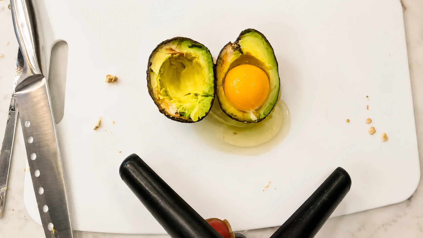 Egg in the avocado