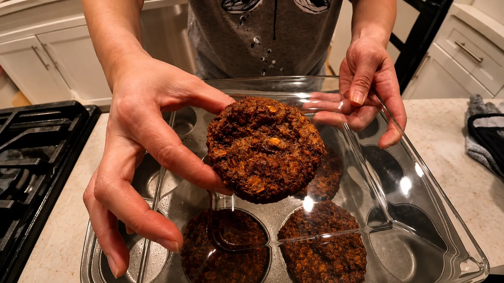 storing hte muffin