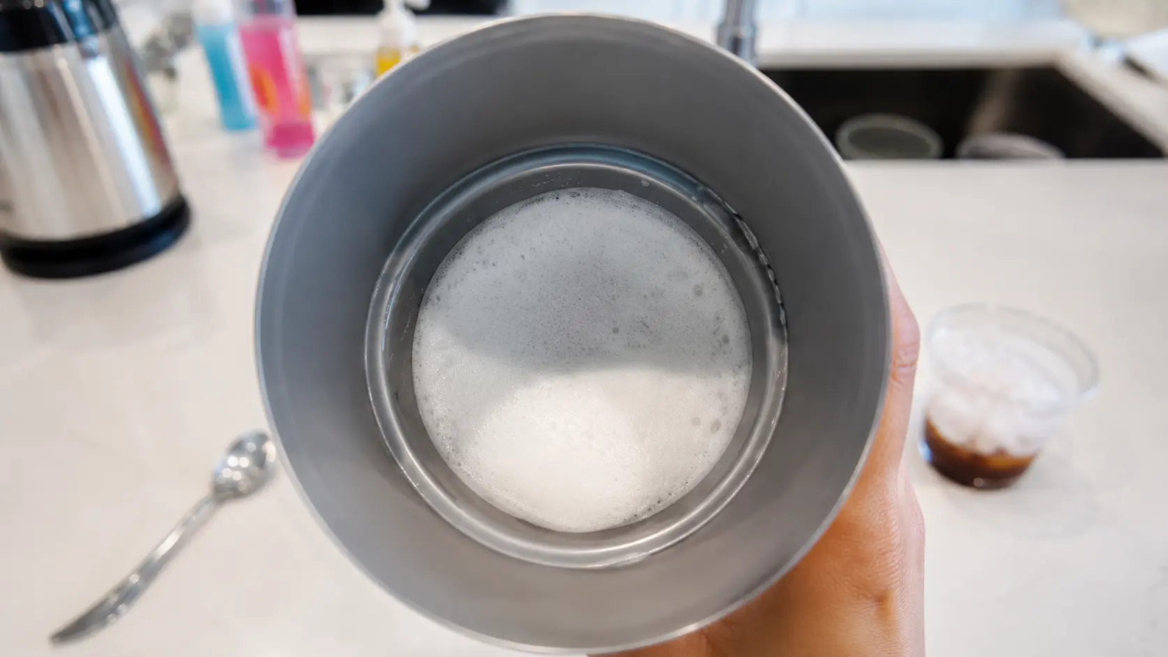 creamer inside frother