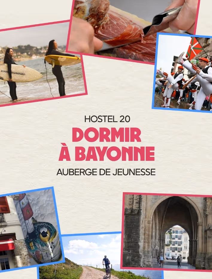 Refonte du site web Hostel 20 Bayonne par Studio Edoras, création de site pour hostel, backpackers et hébergement touristique.