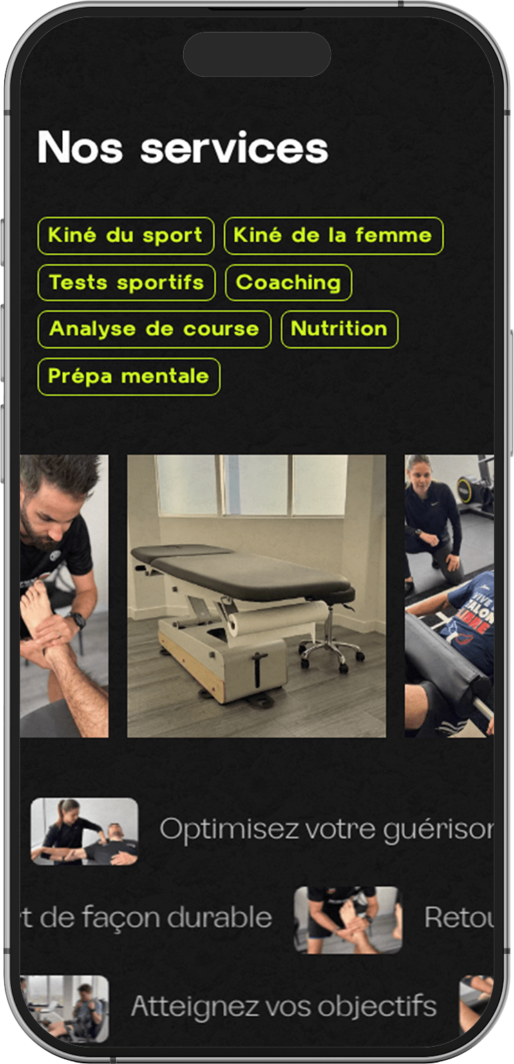 Page ostéopathie du sport du site Athletic Lab à Annecy, traitement des douleurs du coureur, correction posturale, amélioration du geste, récupération musculaire et soins pour athlètes.