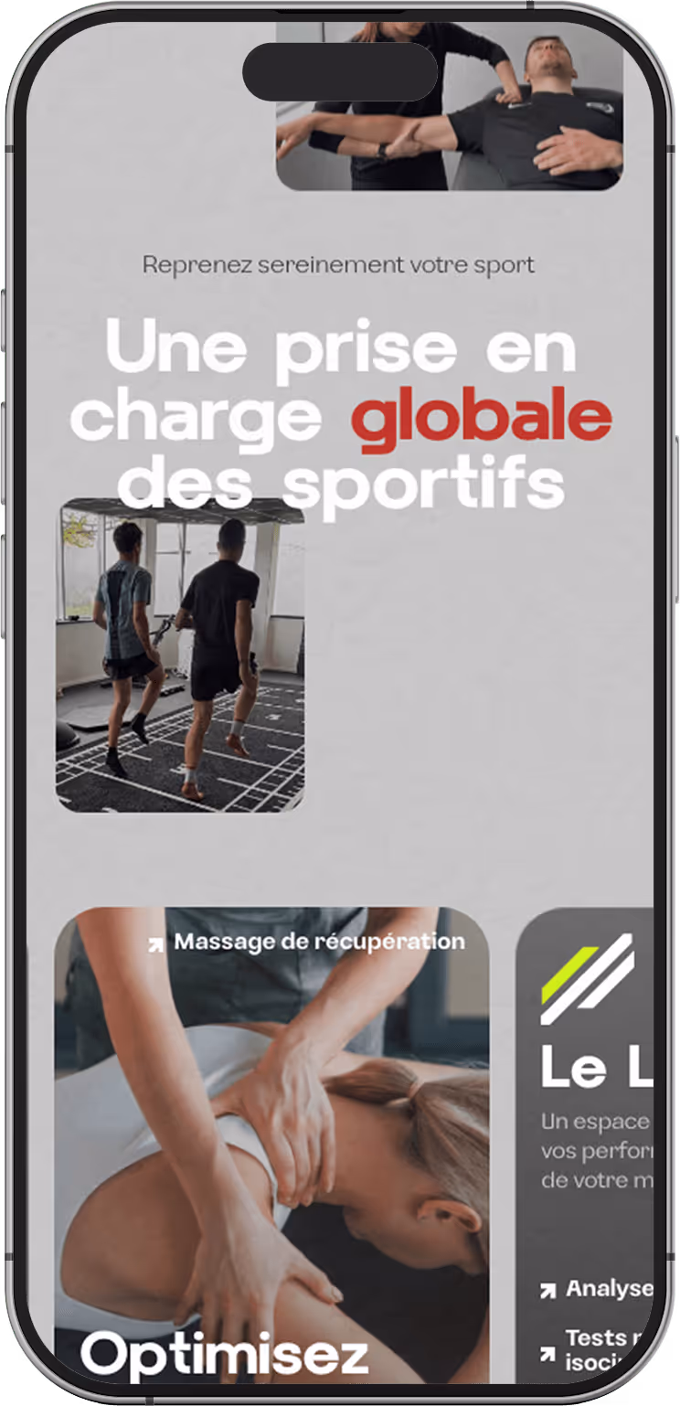 Page dédiée au suivi du coureur dans Athletic Lab, bilan complet, analyse vidéo, prévention des douleurs récurrentes, optimisation des performances et préparation d’objectifs running.
