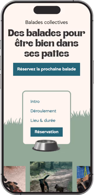 Visuel de site internet pour Parle avec ton Chien, création de site internet et logo pour comportementaliste canin